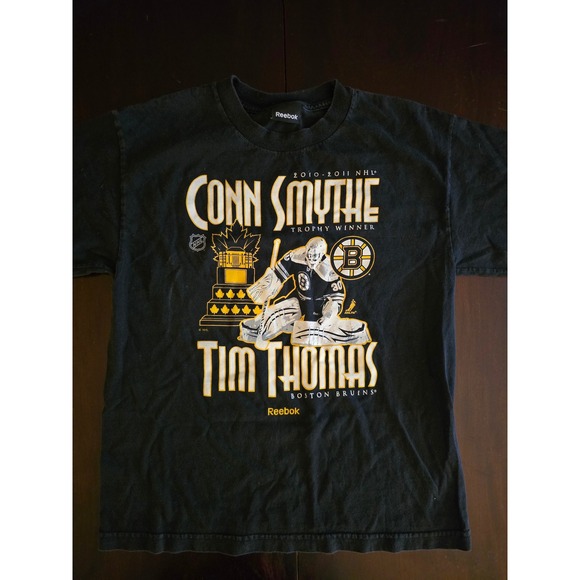 Reebok Other - Reebok Tim Thomas Boston Bruins Conn Smythe Trophy Winner 2010 2011 NHL TShirt M
